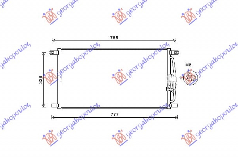 HLADNJAK KLIME 4.0-4.2 BENZ(69.5x36x1.6)