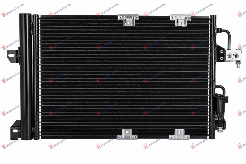 HLADNJAK KLIME ASSY (2002-2004) (555x382x16) (HOSE - FILTER OPPOSITE SIDE) (NRF)