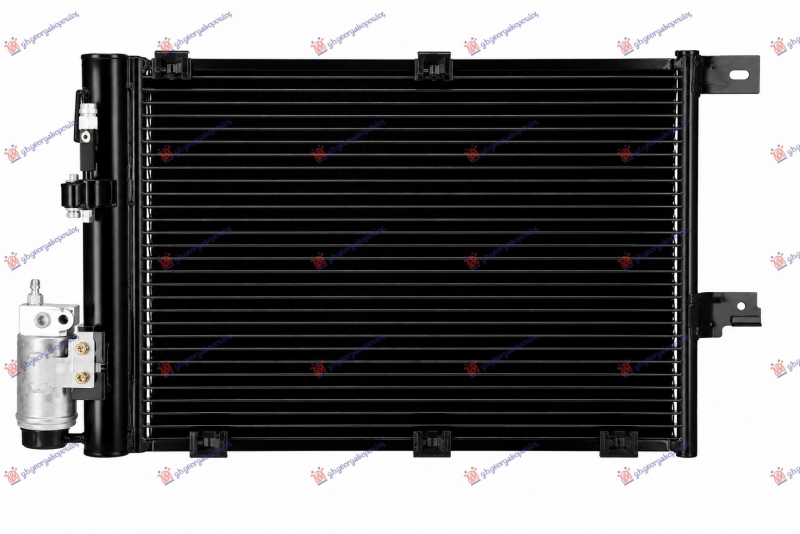 HLADNJAK KLIME ASSY -2002 (540x382x16) (HOSE-FILTER SAME SIDE) (NISSENS)