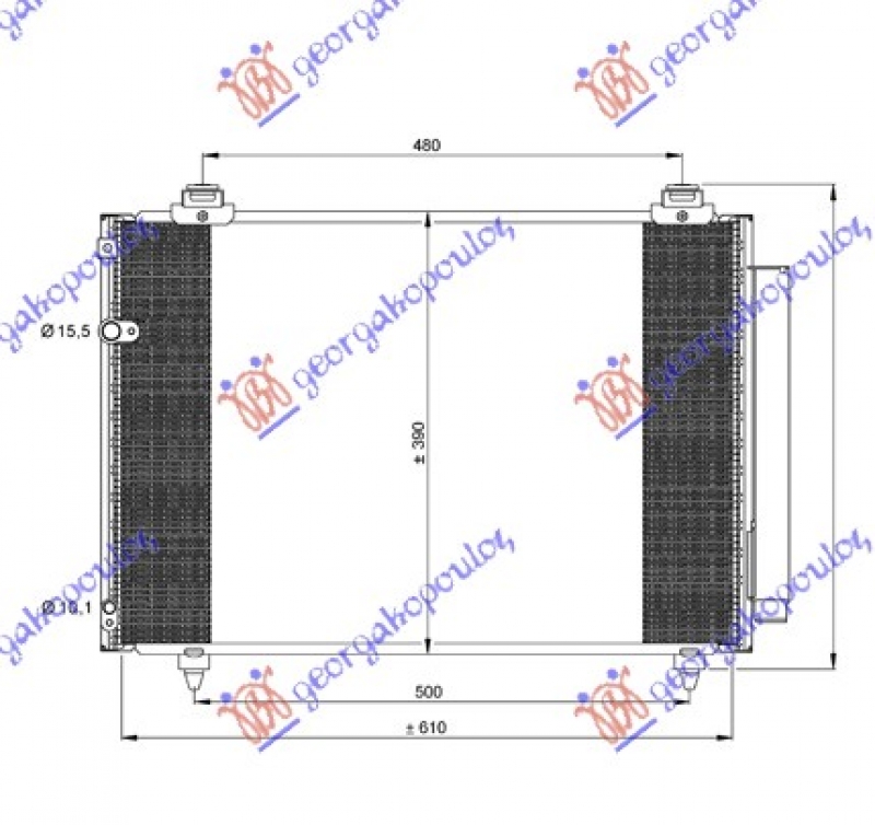 HLADNJAK KLIME BEN-DIZ 04- (610x370x16)