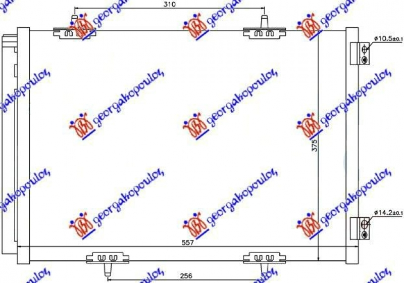 HLADNJAK KLIME BENZIN/DIZEL (557x375) (MARELLI)