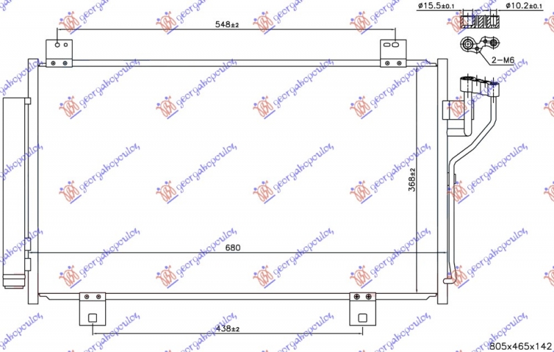 HLADNJAK KLIME ZA SVE BENZ (GAS R134)
