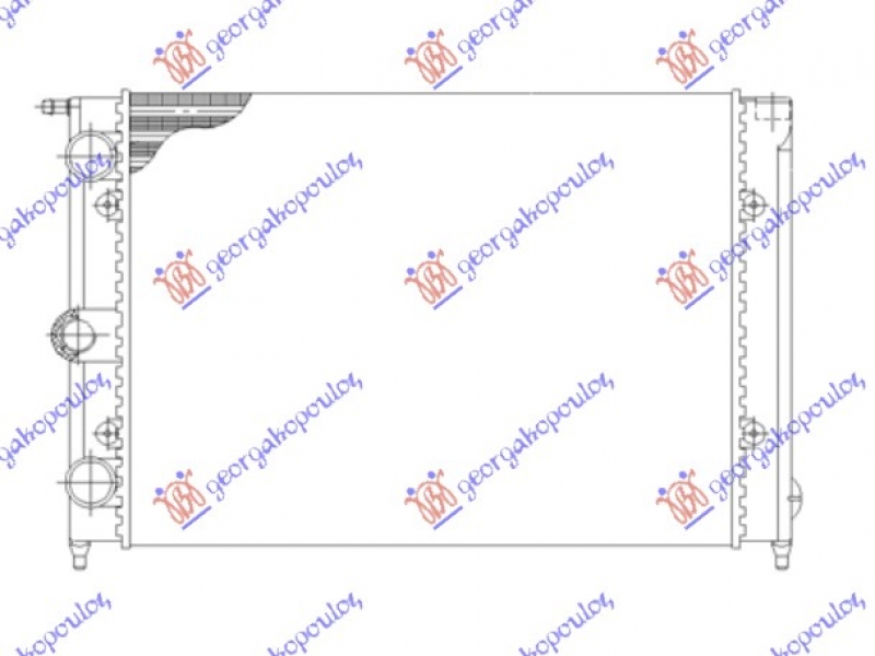 HLADNJAK MOTORA 1.0-1.3 (43x32)