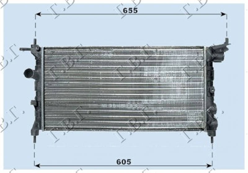 HLADNJAK MOTORA 1.2-1.4 -A/C (53x28)
