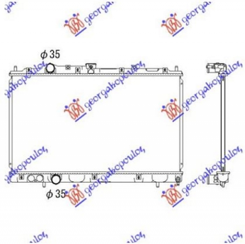 HLADNJAK MOTORA 1.3/1.5/1.6/1.4CC (37.5x66) (KOYO)