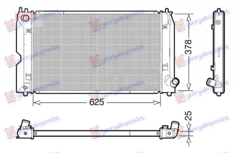HLADNJAK MOTORA 1.4 D4D DIZEL (MAN) (625x390) (KOYO)