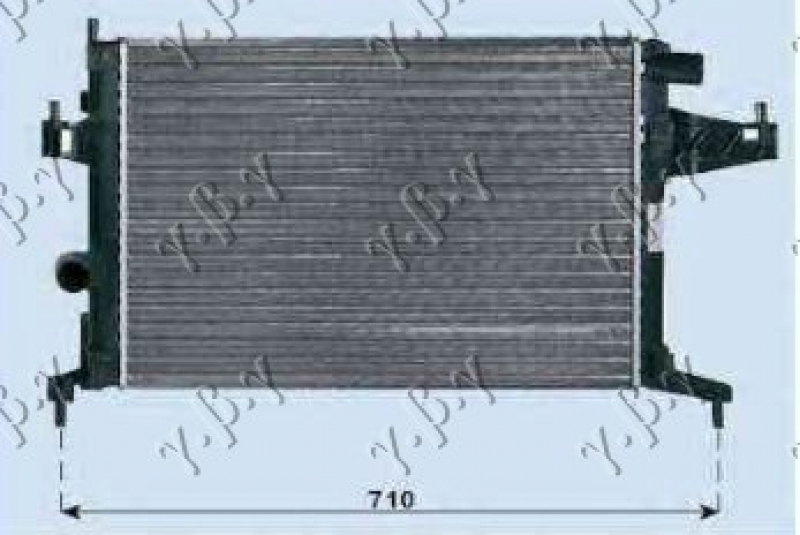 HLADNJAK MOTORA 1.4/1.8 (MAN/AUTO) (+AC) (54x35) DIJAGONALNO (VALEO)