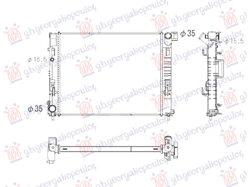 HLADNJAK MOTORA 1.5 Blue DCI Micro Hybrid DIZEL (MANUELNI) (510x398) (KOYO)