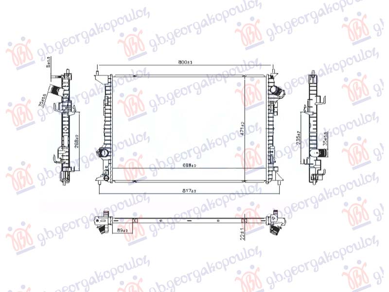 HLADNJAK MOTORA 1.5 DIZEL (698x470) (NRF)