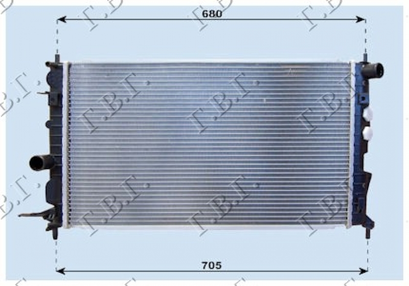 HLADNJAK MOTORA 1.6-1.816V A/C (61x37)