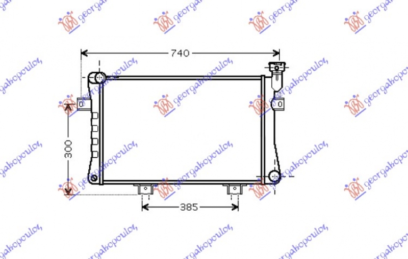 HLADNJAK MOTORA 1.7 (+/-AC) (62.5x32x3.2) (MARELLI)
