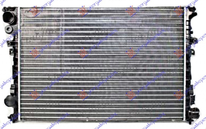 HLADNJAK MOTORA 1.9/2.0/2.1 D-TD (670x446) SA VENTILOM (VALEO)