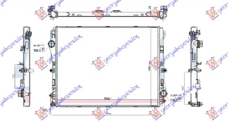 HLADNJAK MOTORA 2.0 BENZIN/HIBRID (MAN/AUTO) (640x502) (VALEO)