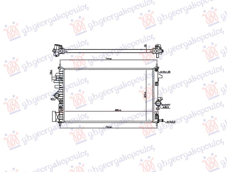 HLADNJAK MOTORA 2.0 DIZEL (MAN) (680x396x26) (VALEO)