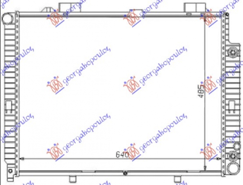 HLADNJAK MOTORA 200 KOMPRESSOR MANUAL/AUTOMATIC (+/-AC) (640x490) (NRF)