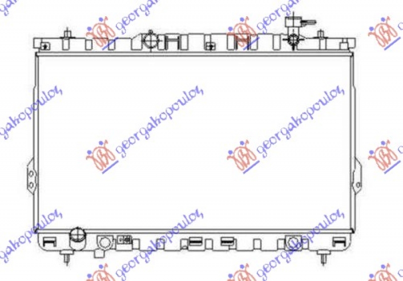 HLADNJAK MOTORA 2.0/2.4 BENZIN (MAN) (+/-AC) (720x400) (VALEO)