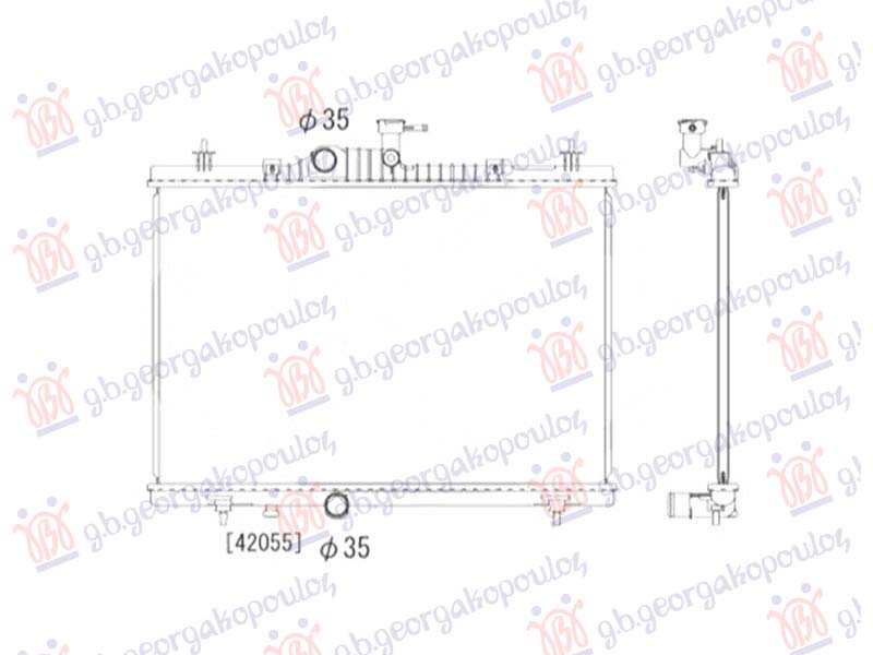 HLADNJAK MOTORA 2.0DCi - 2.5 BENZIN (660x440) (NRF)