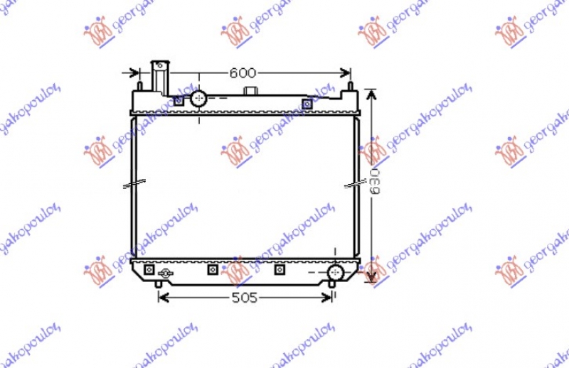 HLADNJAK MOTORA 2.5 D4d (52.5x62.5x23) 01-06 (KOYO)