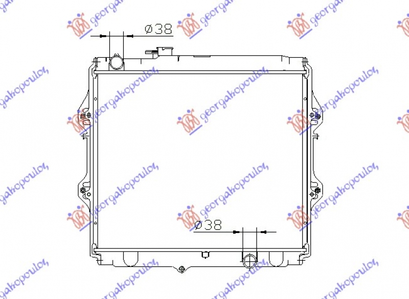 HLADNJAK MOTORA 2.5 T.DIZEL (45x52.5x3.2) (VALEO)