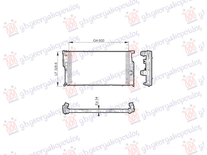 HLADNJAK MOTORA 3.0 BENZIN/DIZEL (AUTO) (600x335) (VALEO)