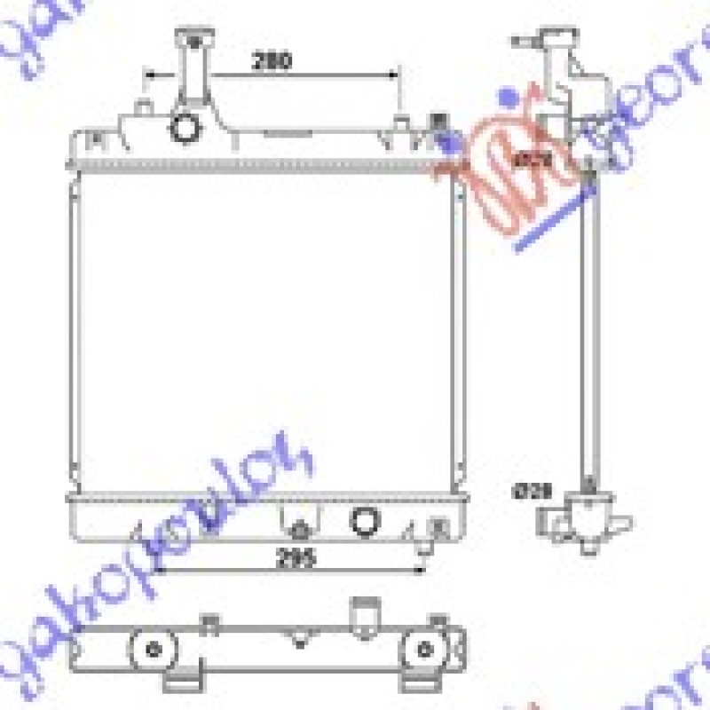 HLADNJAK MOTORA (37.5x42.6) (KOYO)