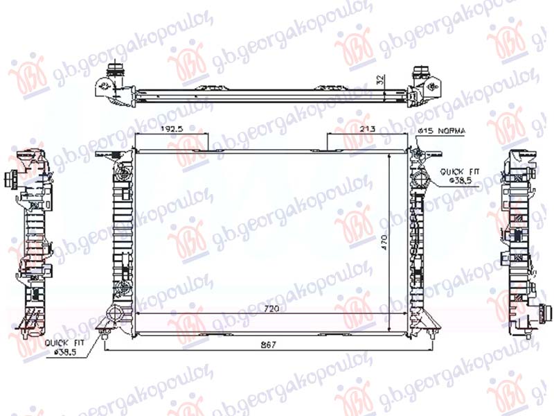 HLADNJAK MOTORA 4.2 BENZIN (RS) (720x470) (KOYO)