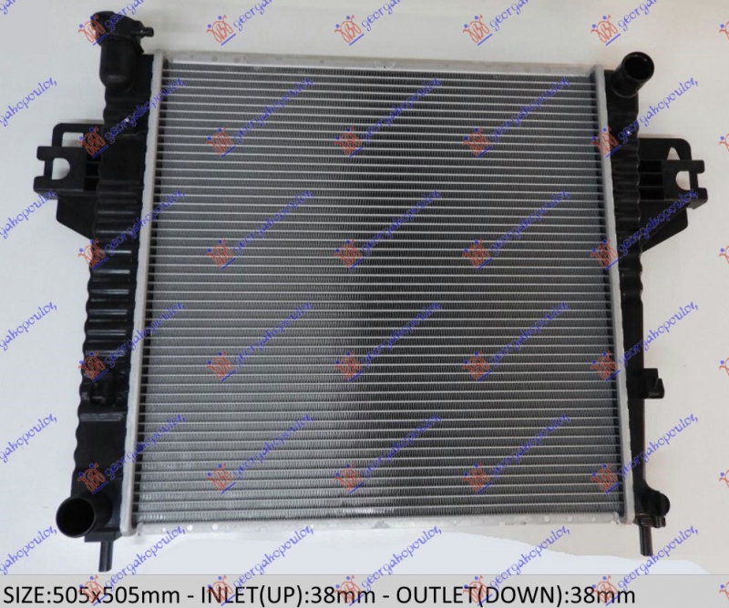 HLADNJAK MOTORA BENZIN 2.4 (MAN) (+/-AC) (50.5x50.5) (NRF)