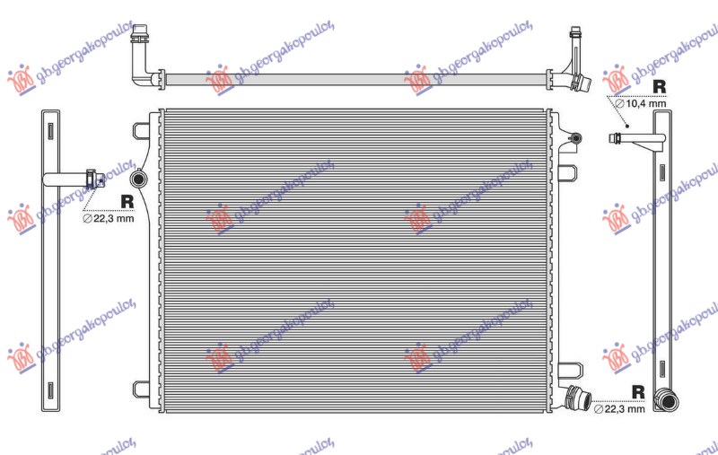 HLADNJAK MOTORA DODATNI 1.5/2.0 BENZIN/HIBRID - 2.0 DIZEL/HIBRID (634x470)