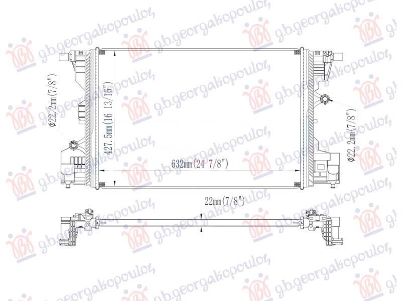 HLADNJAK MOTORA DODATNI BENZIN/DIZEL (632x423) (NRF)