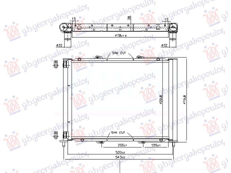 HLADNJAK MOTORA I KLIME 1.5DCI K9K700/704 (NRF)
