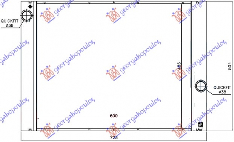 HLADNJAK MOTORA ZA SVE MODELE BENZIN (MAN) (620x490) (NRF)