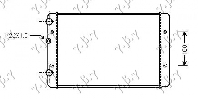HLADNJAK MOTORA ZA SVE MODELE (MAN) (+AC) (63x38)