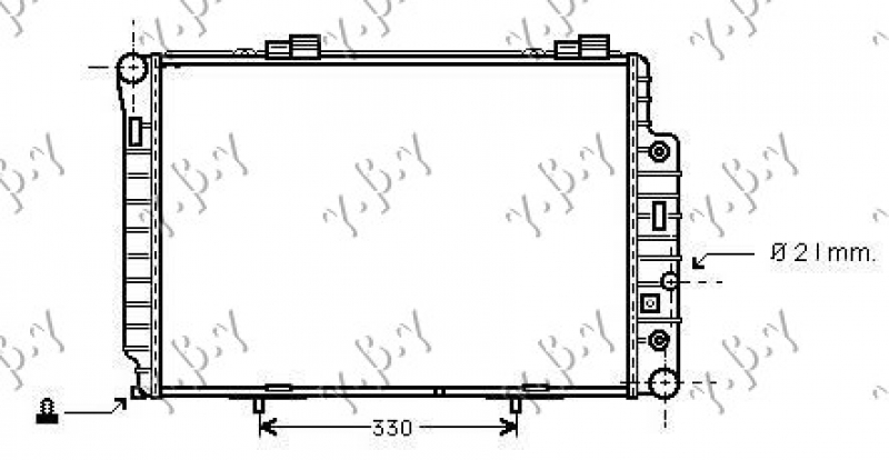 HLADNJAK MOTORA ZA SVE MODELE (MANUAL/AUTOMATIC) (+AC) (615x420) (NRF)