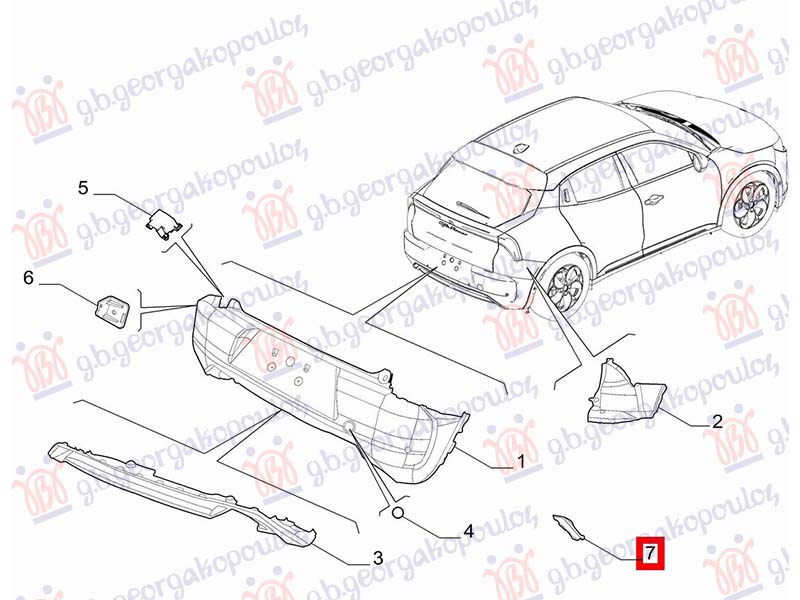 KATADIOPTER U ZADNJEM BRANIKU (O)