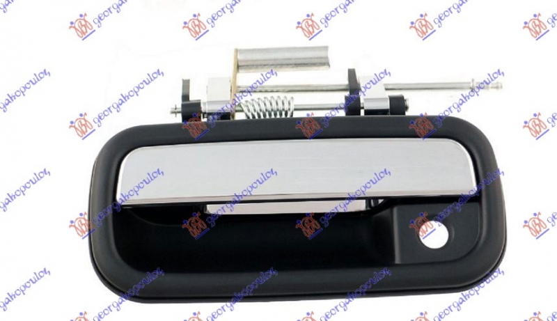 KVAKA PREDNJIH VRATA SPOLJA. HROM/CRNA