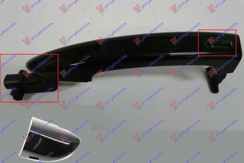 KVAKA PRED/ZAD VRATA SPOLJNA (SENZ) CRNA