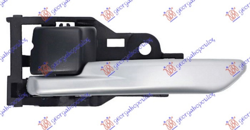 KVAKA PRED/ZAD VRATA UNUTR. SREBRNA/CRNA