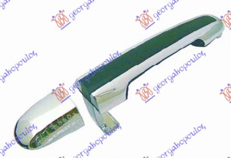 KVAKA ZADNJ. VRATA SPOLJ (D=L) HROM/CRNA