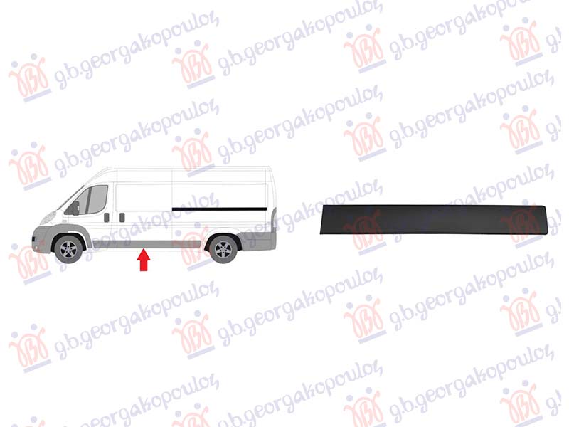 LAJSNA KLIZNIH VRATA CRNA (SREDNJA/DUGA SASIJA)