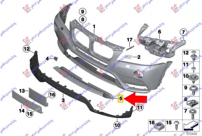LAJSNA PREDNJEG BRANIKA DONJA X LINE