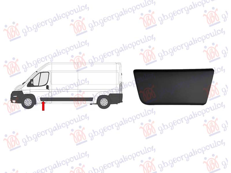 LAJSNA PREDNJIH VRATA CRNA