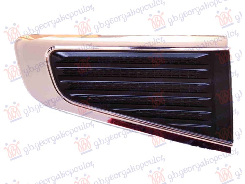 LAJSNA PREDNJIH VRATA GORNJA CRNA (HROM OKVIR)