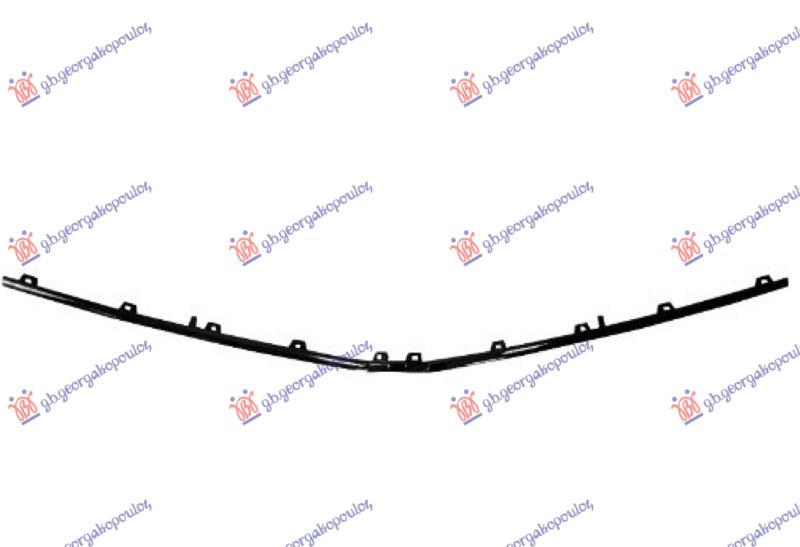 LAJSNA PVC MASKE DONJA CENTRALNA CRNA (GS-LINE)