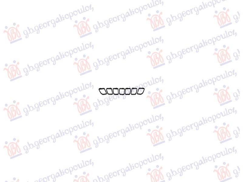 LAJSNA PVC MASKE SJAJ-CRNA (SET 7 KOM)