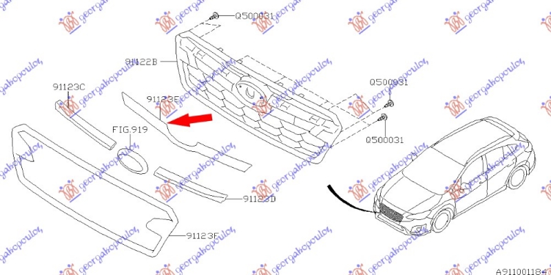 LAJSNA PVC MASKE SREDNJA DONJA CRNA