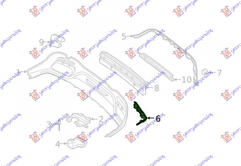 LAJSNA ZADNJ. SPOJLERA HROM (S63/S65AMG)