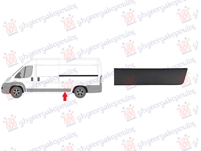 LAJSNA ZADNJEG BLATOBRANA CRNA (PREDNJI DEO) (DUGA SASIJA)