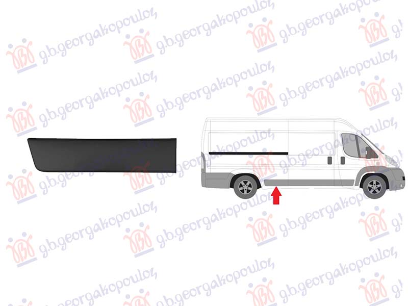 LAJSNA ZADNJEG BLATOBRANA CRNA (PREDNJI DEO) (DUGA SASIJA)