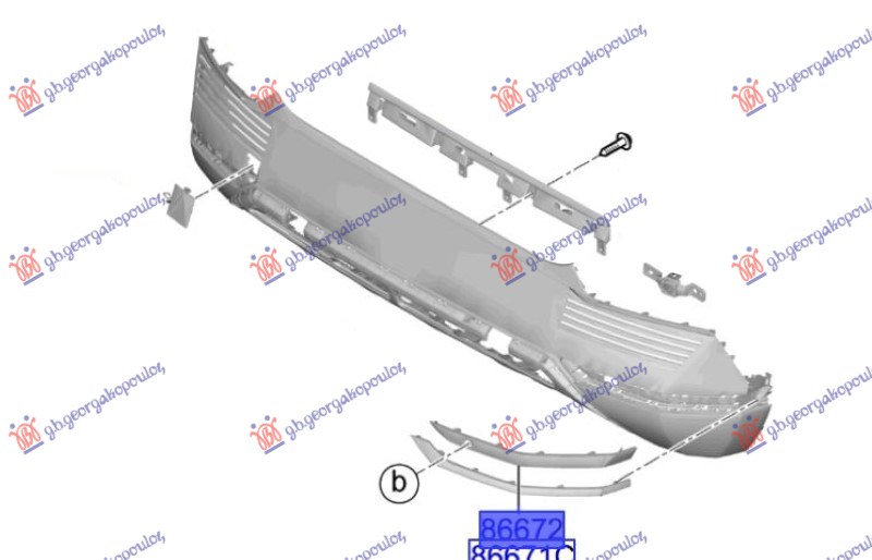 LAJSNA ZADNJEG BRANIKA BOCNA PM (PDC SENZOR) (O)