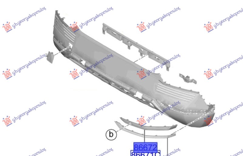 LAJSNA ZADNJEG BRANIKA BOCNA PM (PDC SENZOR) (O)